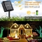 PSE IP 65 Warm White Solar Fairy Lights 400 LED 8 Modes Silver Wire For Fence Decoration